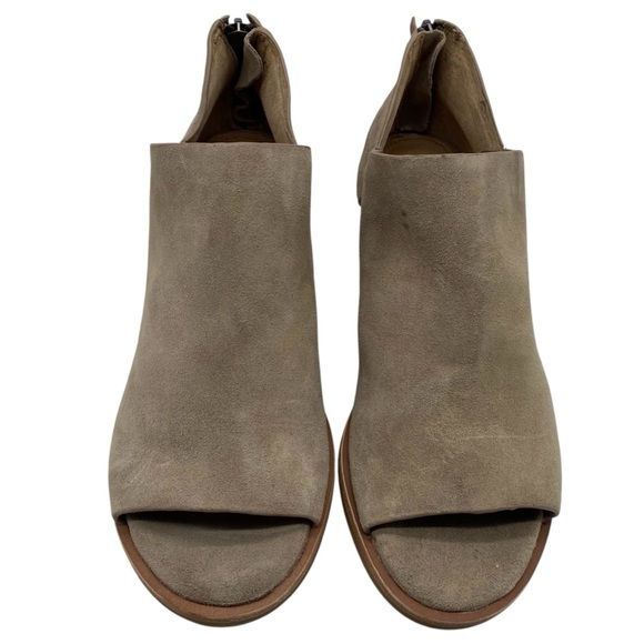 Sofft Womens Booties Sz 8.5 Tan Suede Leather Heeled Neutral Casual Comfort - Picture 4 of 10